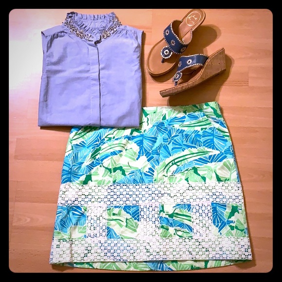 Lilly Pulitzer Dresses & Skirts - Lilly Pulitzer Gator Alley skirt 💙